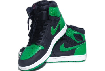 Zelenočierne topánky